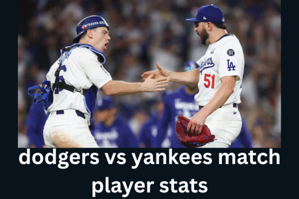dodgers vs yankees match player stats