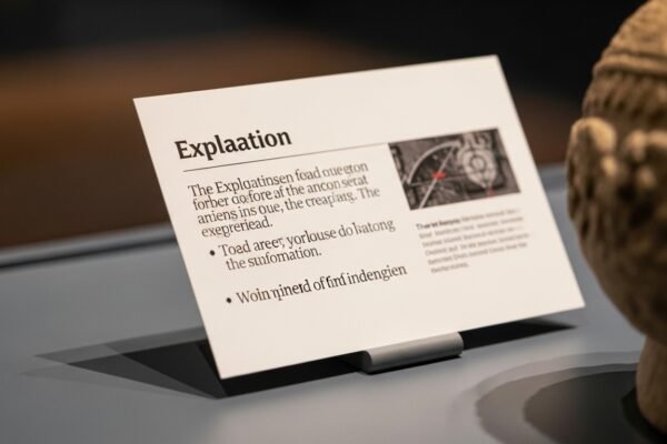 museum explanation cards