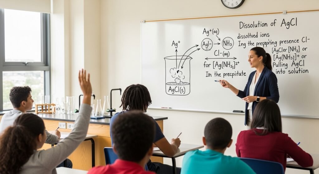 did the precipitated agcl dissolve explain