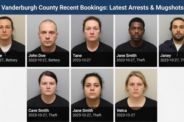 vanderburgh county recent bookings